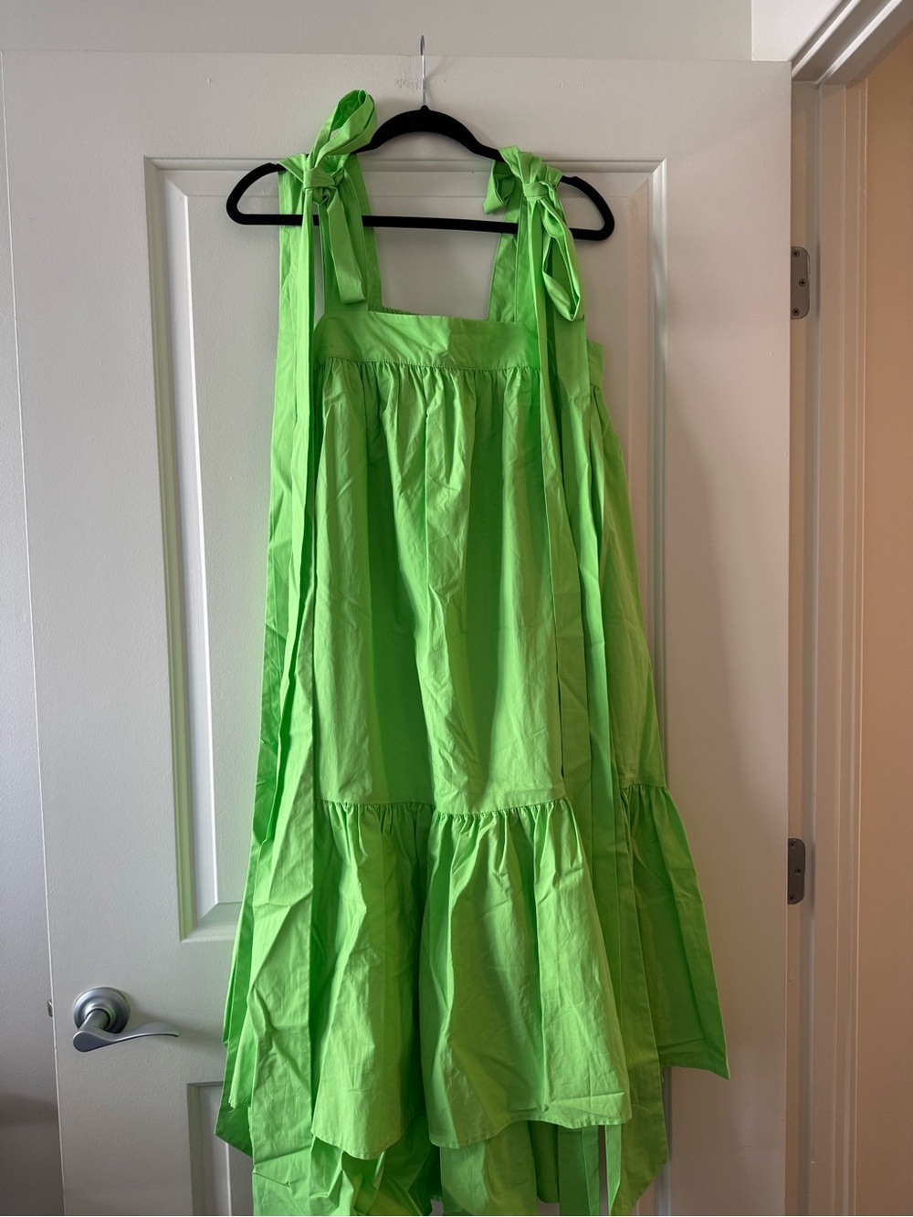 Christopher John Rogers x Target Lime Green Tie-Shoulder Tiered Dress